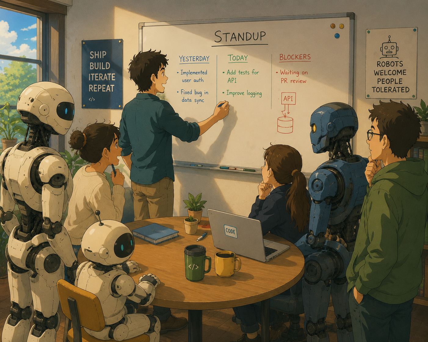 Old methods with robots