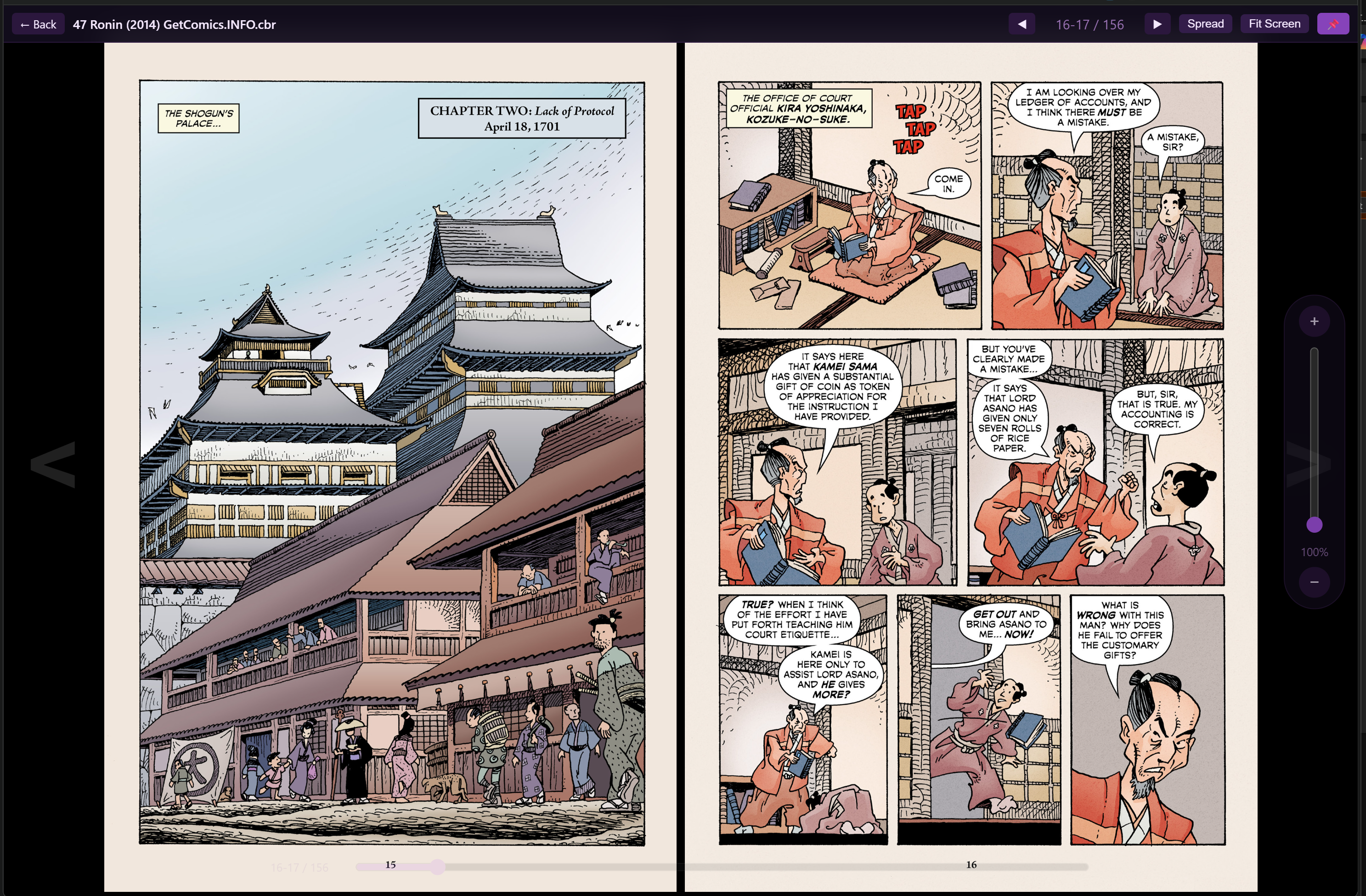 YACReaderWeb reader view